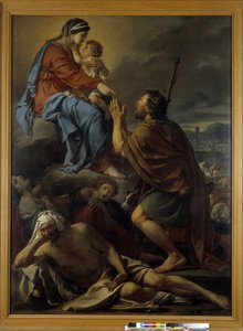 Saint Roch ber till Jungfrun för att pesten ska upphöra av Jacques Louis David