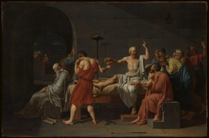 Sokrates död av Jacques Louis David