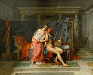 Helens och Paris kärlekar av Jacques Louis David