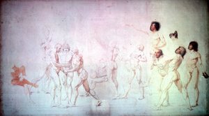 Eden på tennisbanan, 1791. av Jacques Louis David