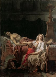 Andromaches smärta, 1783 av Jacques Louis David