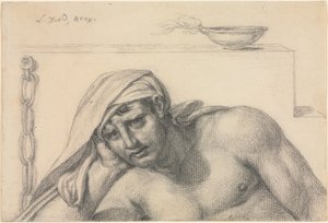 Fången, 1819. av Jacques Louis David