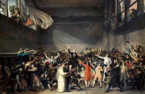 Tennisbanans ed, 20 juni 1789 av Jacques Louis David