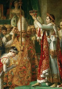 Kröningen av kejsar Napoleon I Bonaparte... av Jacques Louis David