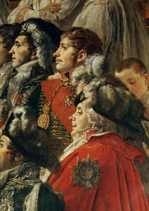 Kröningen av Napoleon I av påven Pius VII i katedralen Notre-Dame de Paris ... av Jacques Louis David