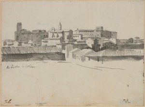 Utsikt från Colosseum, Rom av Jacques Louis David