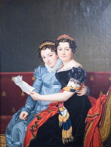 Zenaide och Charlotte Bonaparte av Jacques Louis David