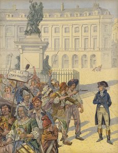 Napoleon Bonaparte mitt i den revolutionära oron av Jacques Marie Gaston Onfray de Breville (Job)