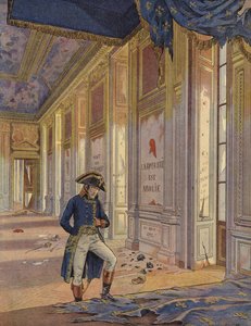 Napoleon Bonaparte bland ruinerna av Tuilerierna