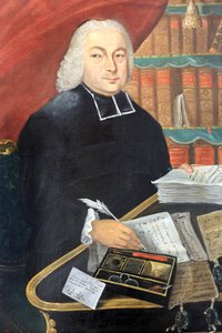Porträtt av Canon Afforty, 1760