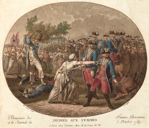 Pariskvinnornas mod den 5 oktober 1789: tillägnad kvinnorna av Jacques Philippe Caresme