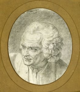 Porträtt av Jean-Jacques Rousseau 1712-1778, 1775. av Jacques Philippe Caresme