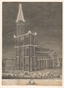 Utsikt över Strasbourgs katedral Représentation de l