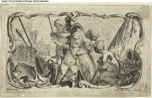 Putti i krig av Jacques Philippe Le Bas