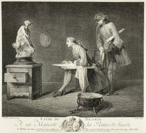 Teckningslektionen av Jacques Philippe Le Bas