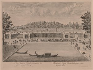 Chateau Fontainebleau från Canal Grande av Jacques Rigaud
