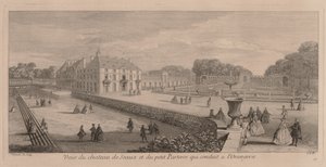 Chateau och trädgård i Seaux. av Jacques Rigaud