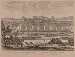 Chateau of St. Germain en Laye från floden.