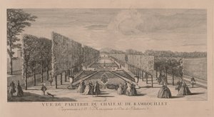 Blomsterträdgården i Chateau Rambouillet. av Jacques Rigaud