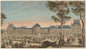 Promenaderna vid Tuileriernas palats av Jacques Rigaud