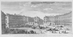 Place des Victoires, Paris (gravyr)