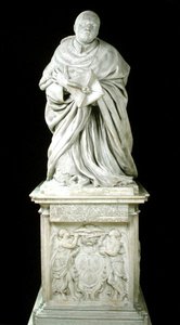 Monument över kardinal Pierre de Berulle (1575-1629) från karmelitkapellet i Paris av Jacques Sarazin