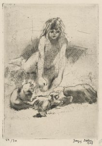 Minne et les chats buvant (Minne och de drickande katterna), från sviten Le bain de Minne (Minne