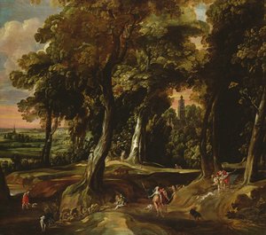 Jägaren Diana av Jacques d Arthois
