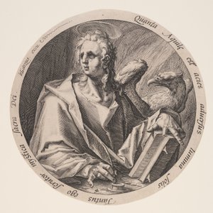 Johannes, från Evangelisterna av Jacques de Gheyn II