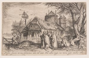 Landskap med romer, från Landskap av Jacques de Gheyn II