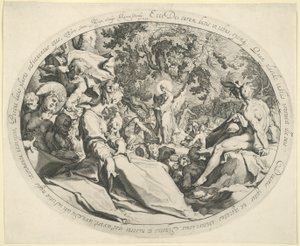 Miraklet med de fem bröden av Jacques de Gheyn II