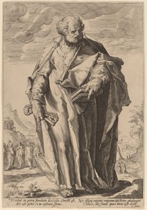 Sankt Peter av Jacques de Gheyn II, after Hendrik Goltzius