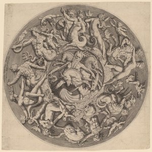 Neptunus kungarike av Jacques de Gheyn II after Willem Danielsz van Tetrode