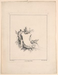 Escutcheon, från "Recueil Nouveau de Differens Cartouche"