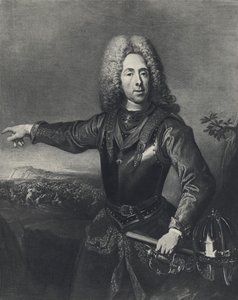 Prins Eugen av Savojen (litho) av Jacques or Jakobus van (after) Schuppen