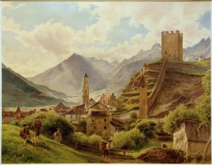 Utsikt över Merano av Jakob Alt
