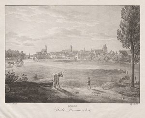 Bayern, staden Donauworth av Jakob Alt
