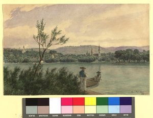 Donaugren med Kamenitz nära Peterwardein av Jakob Alt