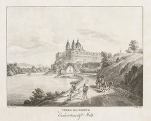 Nedre Österrike, benediktinerkloster i Melk, 1819. av Jakob Alt