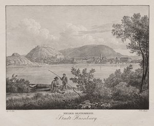 Nieder-oesterreich, Stadt Hainburg av Jakob Alt