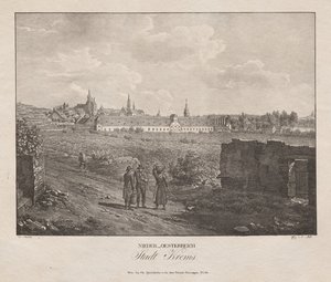Niederösterreich, stad Krems av Jakob Alt