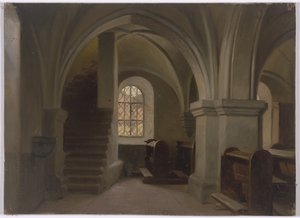 Kyrkinteriör av Jakob Becker