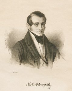 Porträtt av kompositören Norbert Burgmüller 1810-1836, 1836