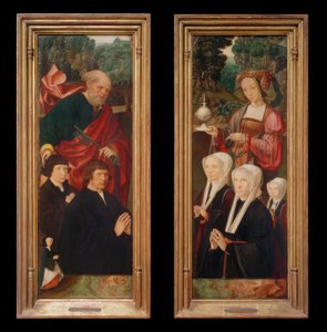 Givarfigurer med St. Peter med nyckel av Jakob Cornelisz