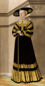 Porträtt av Anna von Rosental, 1529.