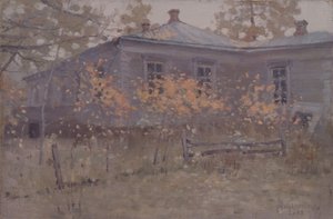 Ett hus på landet hösten 1902 av Jakov Jakovlevich Kalinichenko