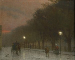 Prag i skymningen, ca. 1910