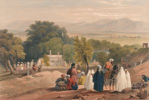 The Tomb of the Emperor Baber [sic], c.1840 (litografi, tonad)