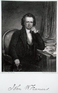 John W. Francis (1778-1861), graverad av John Francis Eugene Prud