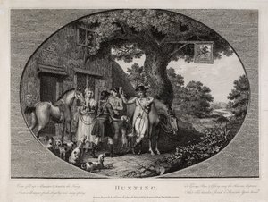 Jakt, graverad av Robert Pollard (1755-1838)
